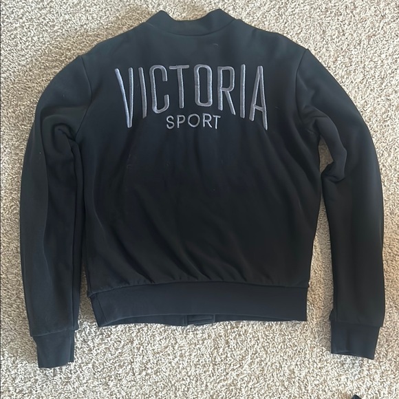 Victoria's Secret Tops - Victoria Sport Black Full- Zip Fleece Jacket